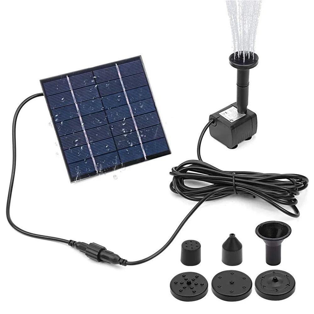 Indoor Garden Kit - 1.4W Mini Solar Fountain Pump Power