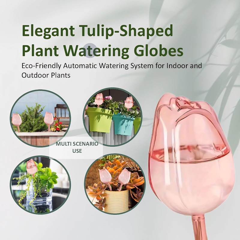 Pink Tulip Plant Watering Ball - đánh giá và giá Plant Sensor