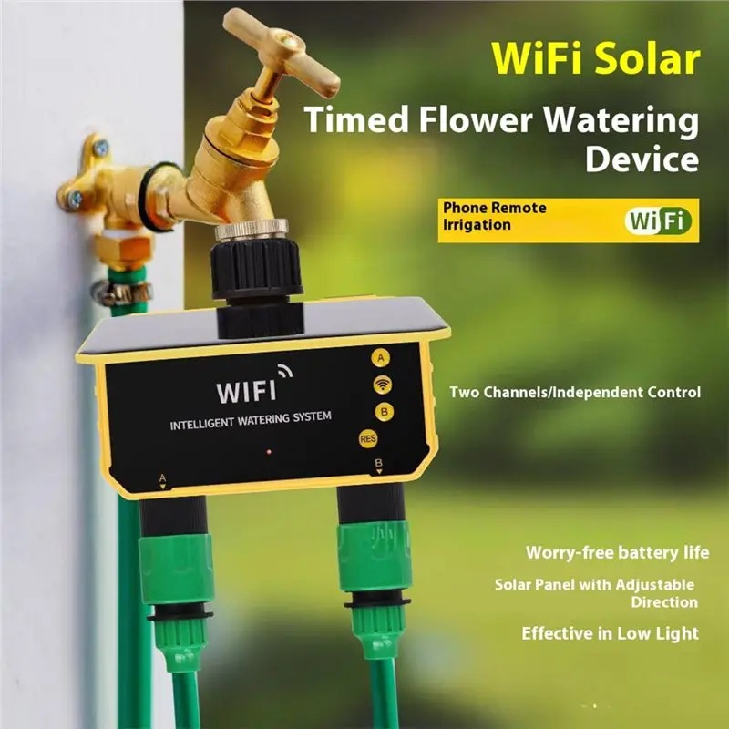 1/2 Outlets WIFI Solar Irrigat - đánh giá và giá Smart Garden System