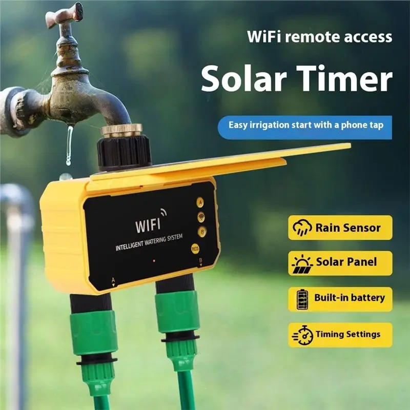 1/2 Outlets WIFI Solar Irrigat - đánh giá và giá Smart Garden System