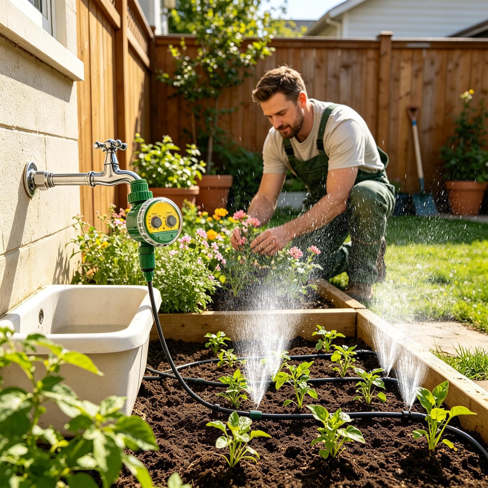 Sprinkler Timer For Garden Hos - đánh giá và giá Automatic Watering