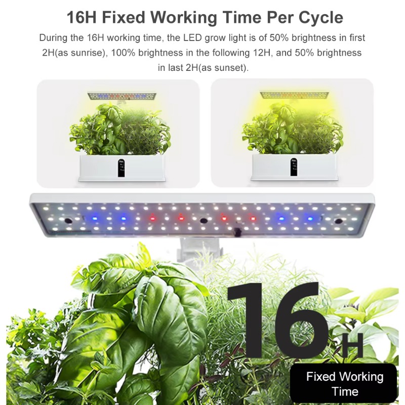 9 Pods Smart Hydroponics Growi - đánh giá và giá Grow Light Led