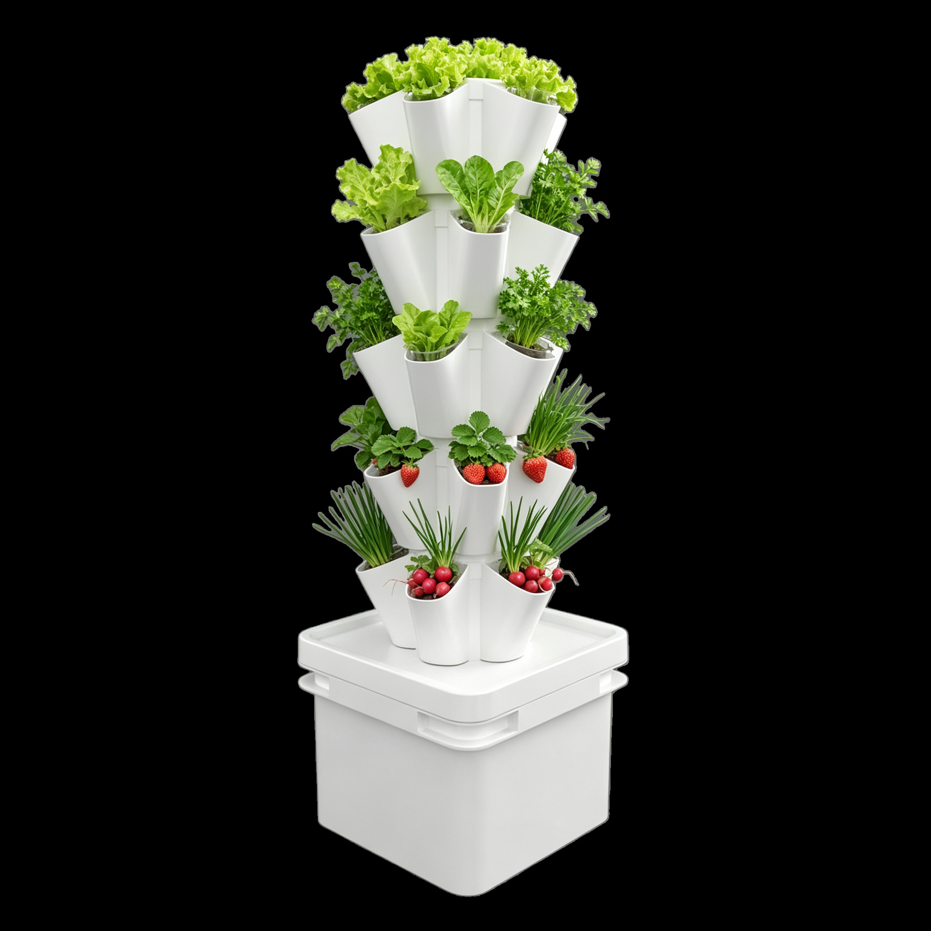 8L Desktop Hydroponic Tower So - đánh giá và giá Hydroponic Tower