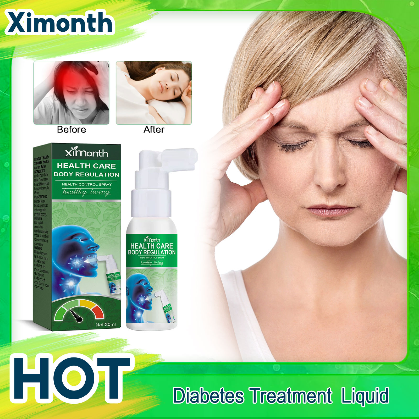 Diabetes Treatment Spray Balan - đánh giá và giá Plant Monitor