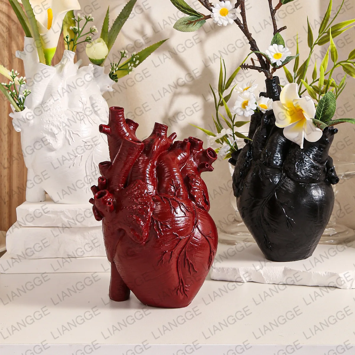 Heart Shaped Resin Vase Anatom - đánh giá và giá Hydroponic Grow Pod