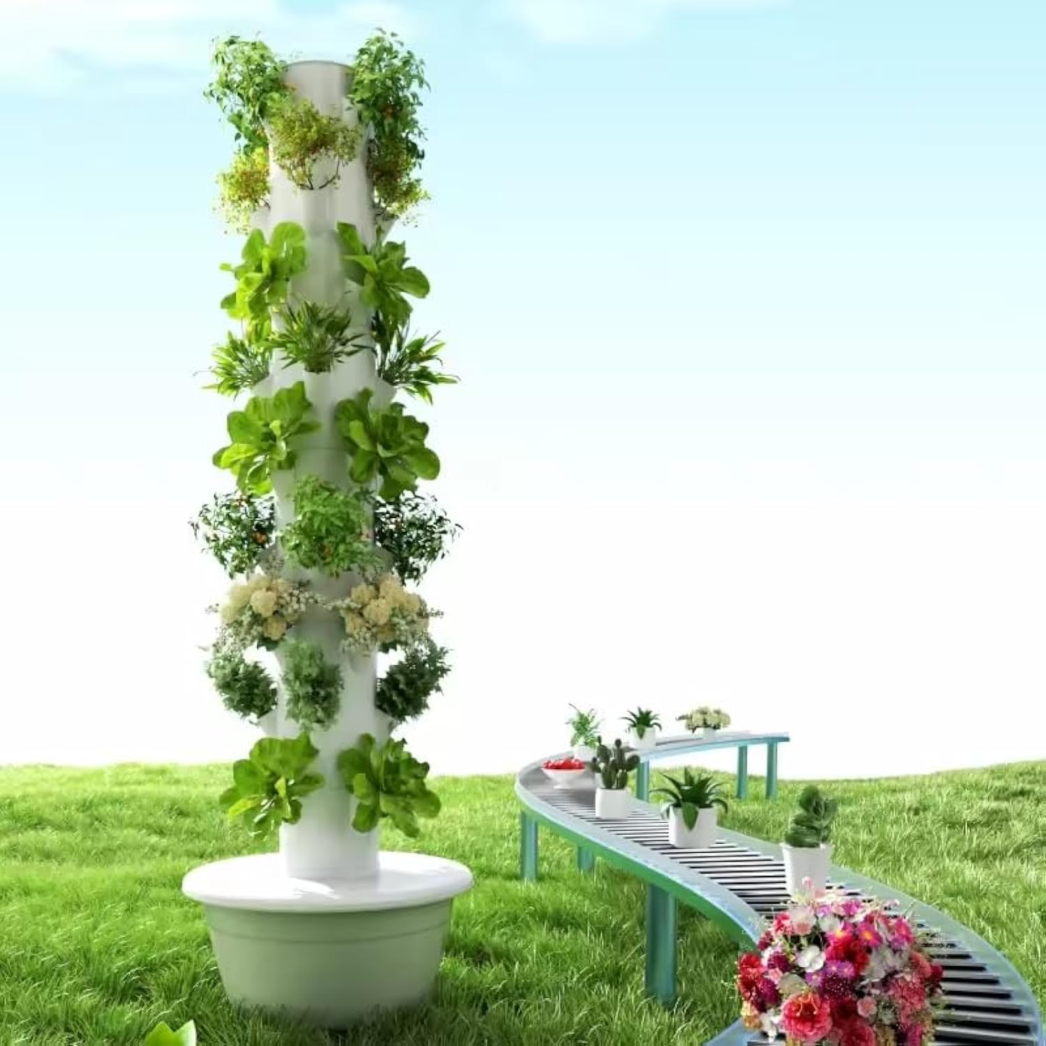 Vertical Hydroponic Grow Tower - đánh giá và giá Hydroponic Tower